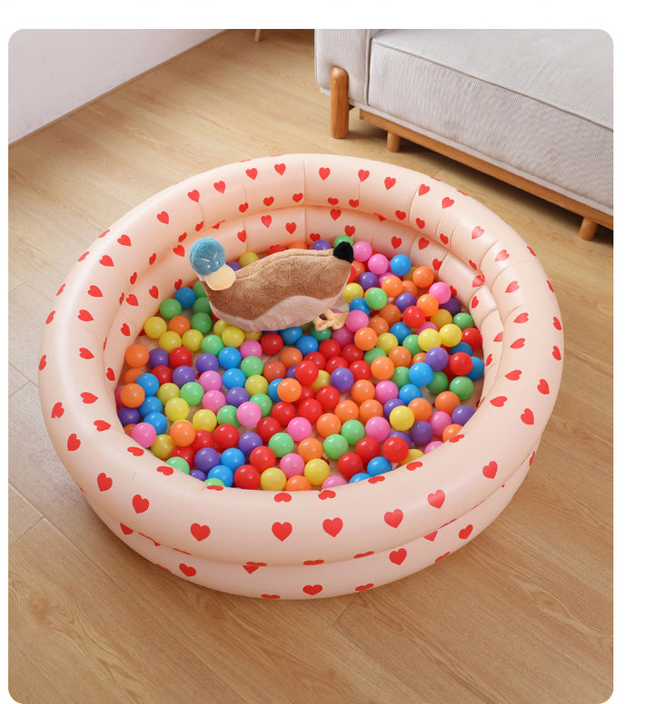 Women's Inflatable Children's Swimming Pool with Fun Sea Motifs Bowlift