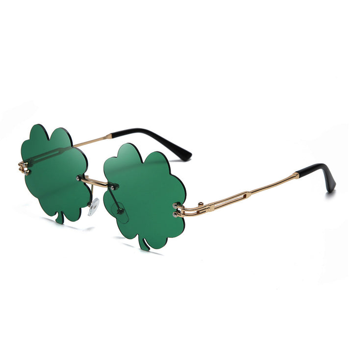 Festival-Themed Shamrock Sunglasses Bowlift