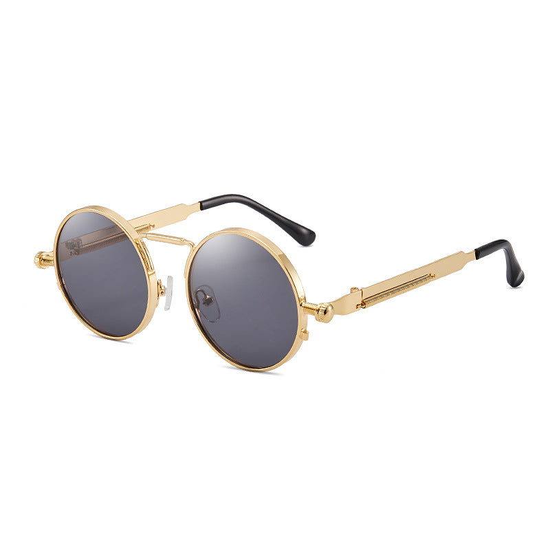 Women elegant round metal glasses Bowlift