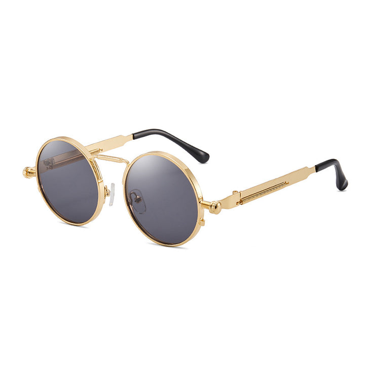 Women elegant round metal glasses Bowlift
