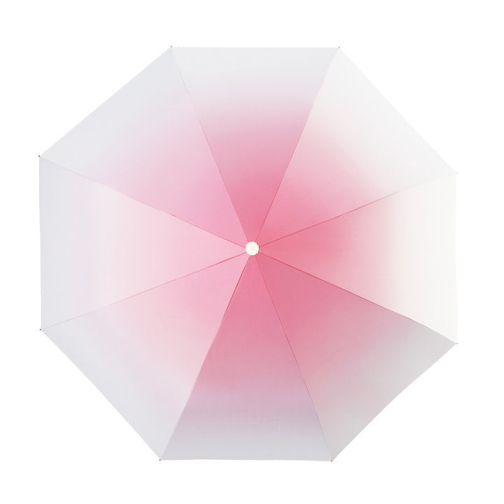 Women's Folding Umbrella with Double Wind Protection Bowlift