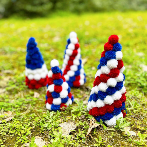 Unisex nan handcrafted Pompon Christmas tree table decoration Bowlift