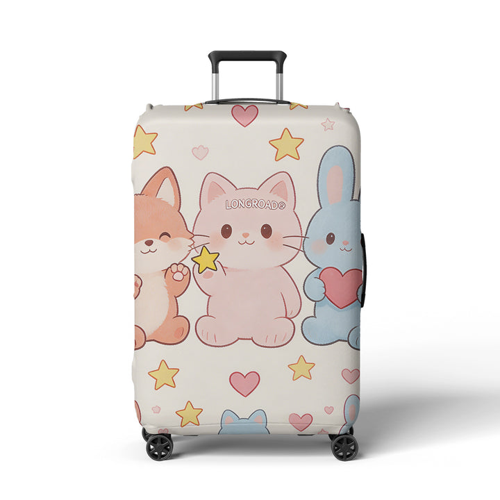 Women's suitcase cover with playful space design Bowlift