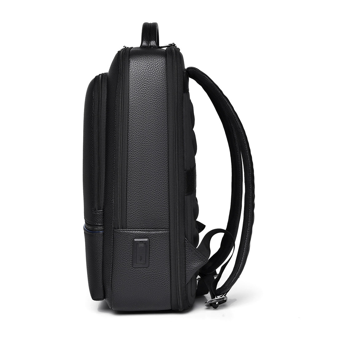 Sleek Leather Laptop Backpack Bowlift