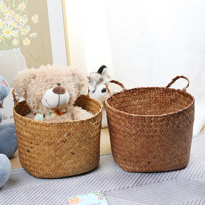 Multi-Functional Handwoven Storage Basket Bowlift