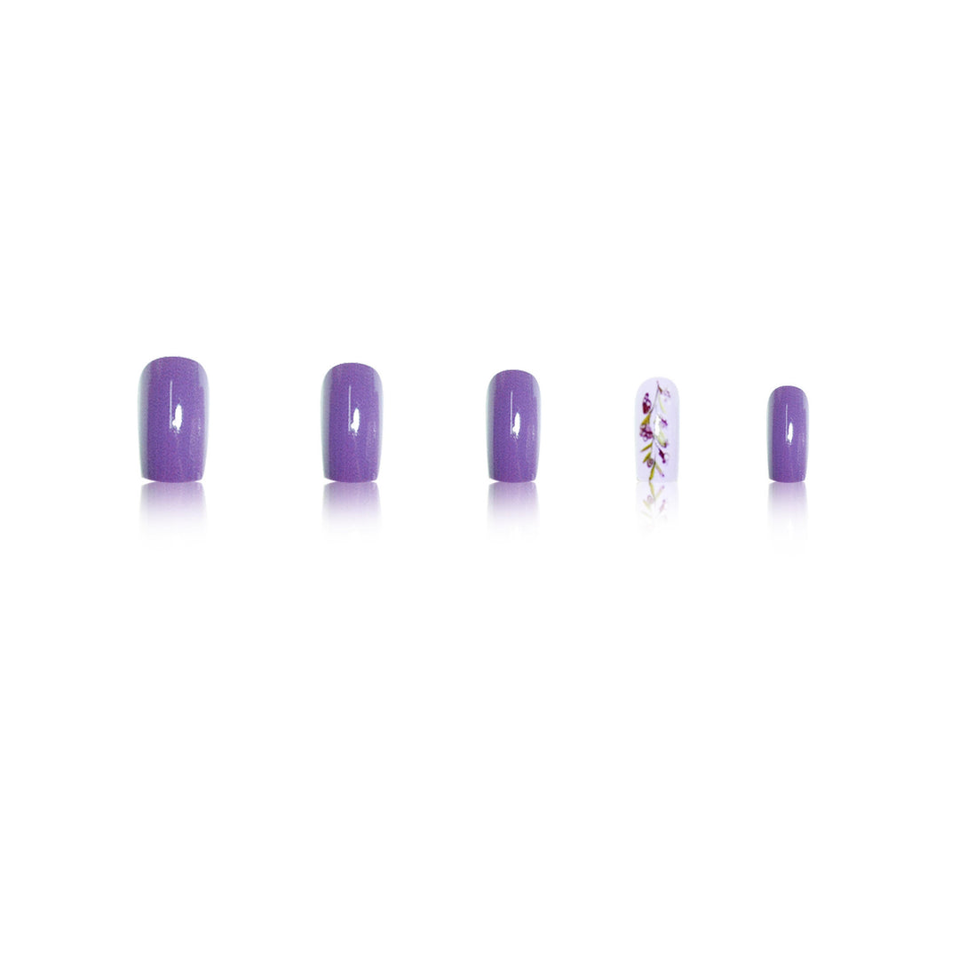 Floral Accent Nail Art Extensions Bowlift