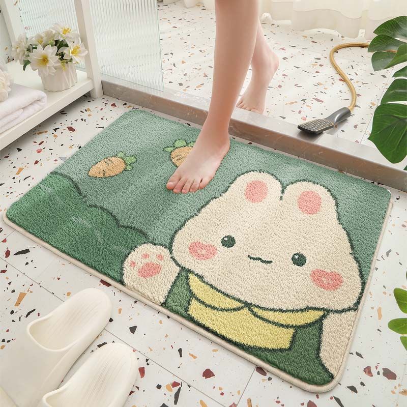 Cute Bear Theme Bath Mat