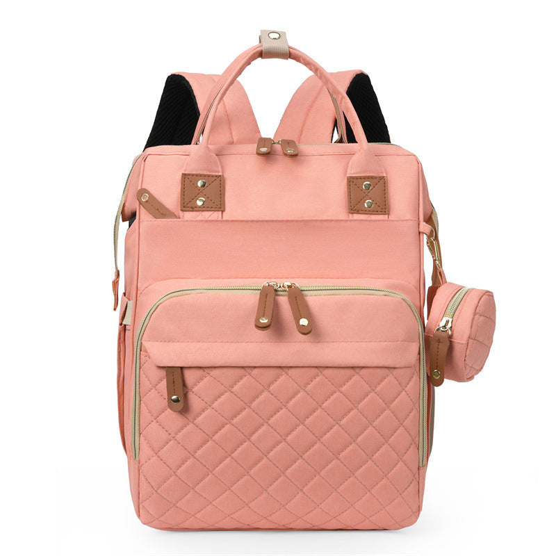 Versatile Multi-Pocket Quilted Backpack Bowlift