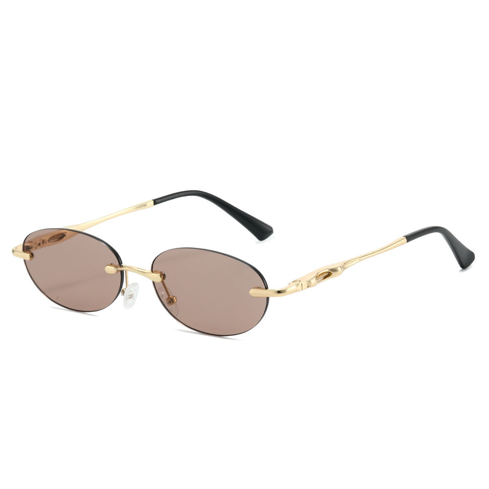 Retro Oval Frame Sunglasses Bowlift