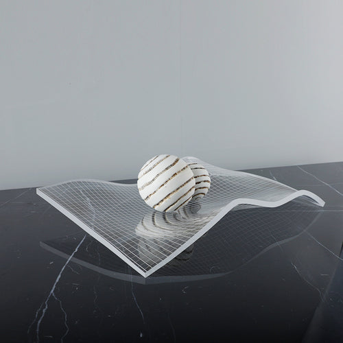 Modern Decorative Wave Sculpture