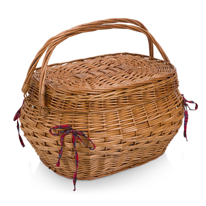 Women's basket with reinforced handle and decorative bows Bowlift