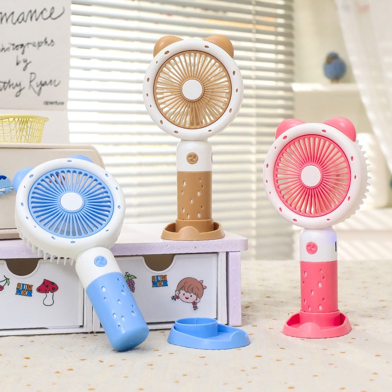 Portable Hand Fan with Animal Design Bowlift