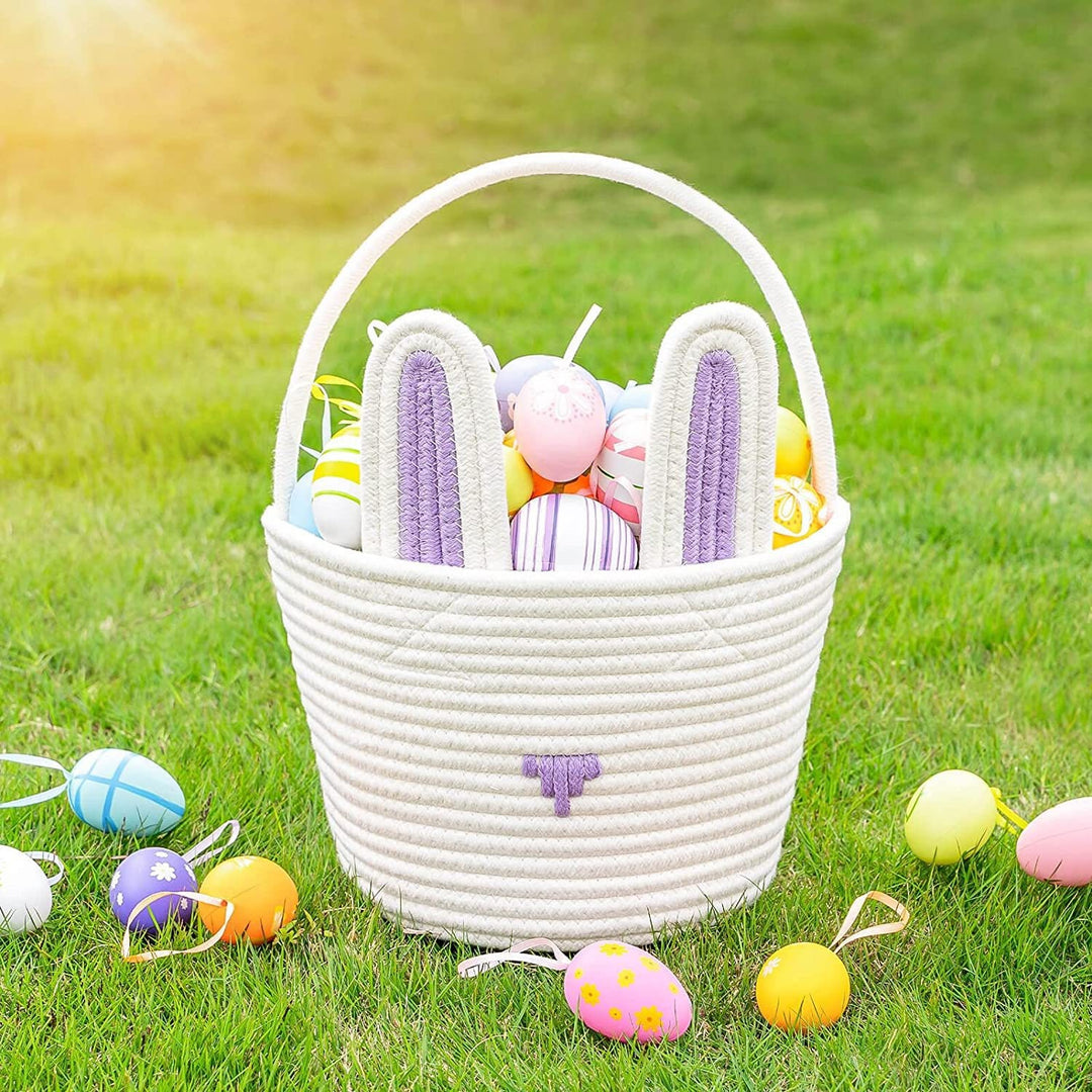 Women cute storage basket with bunny ears Bowlift