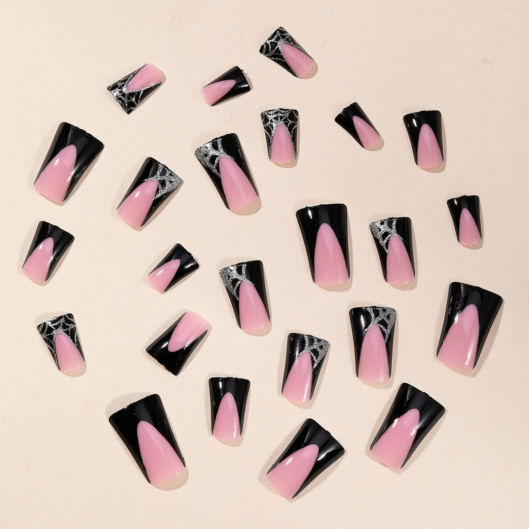 Gothic-Inspired 3D Acrylic Nail Art Extensions Bowlift