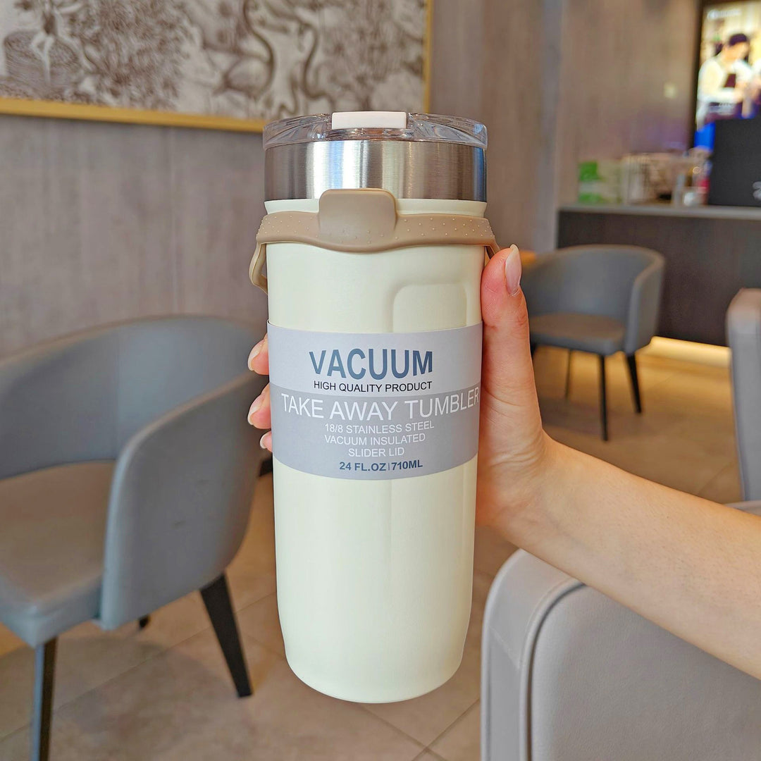 Women double-walled thermos mug with non-slip silicone base Bowlift
