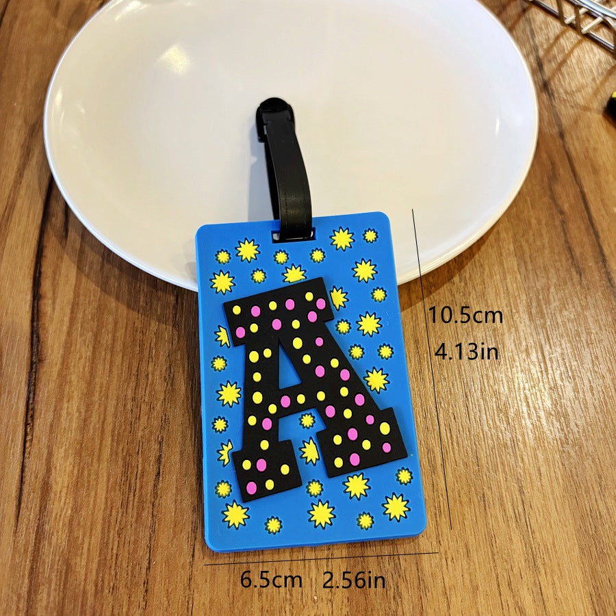 Personalized Striped Luggage Tag Bowlift
