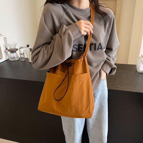 Trendy Drawstring Shoulder Bag Bowlift