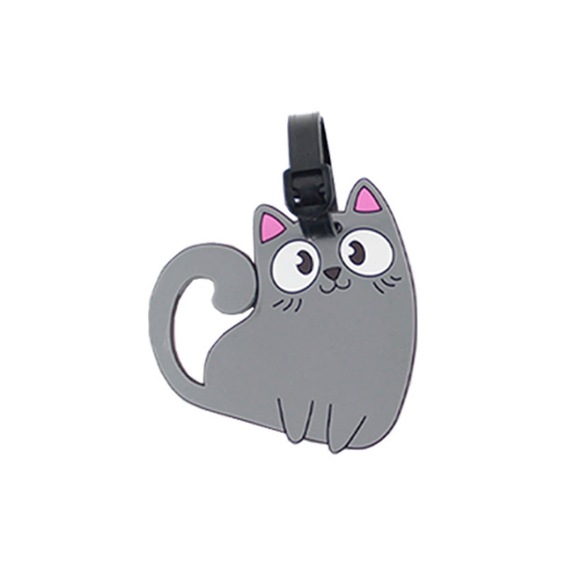 Cute Cat-Themed Luggage Tag Bowlift