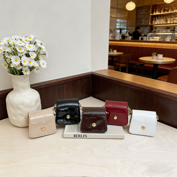 WoChic Patent Leather Crossbody Bag Bowlift