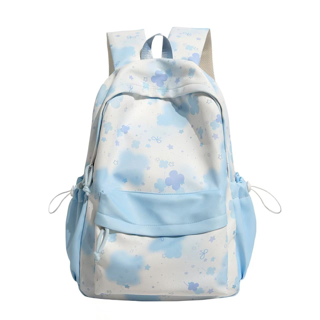 Leisure backpack with cheerful floral design and versatile storage space Bowlift