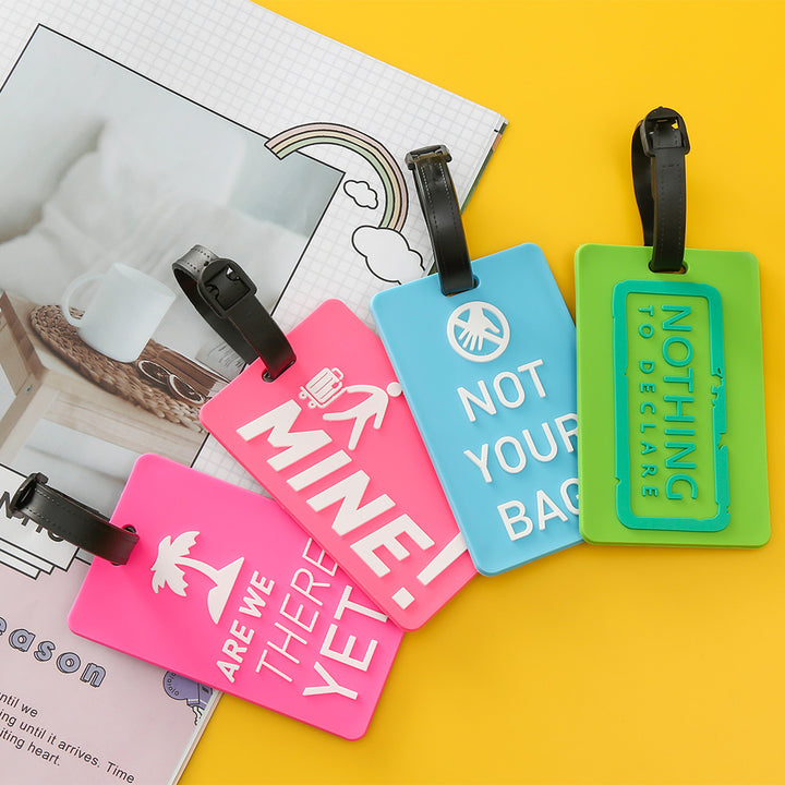 Unisex Luggage Tag with Motivating Holiday Message Bowlift