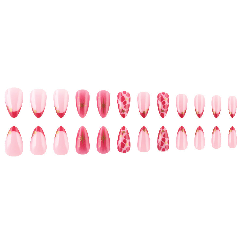 Decorative Nail Art Set with Golden Accents Bowlift