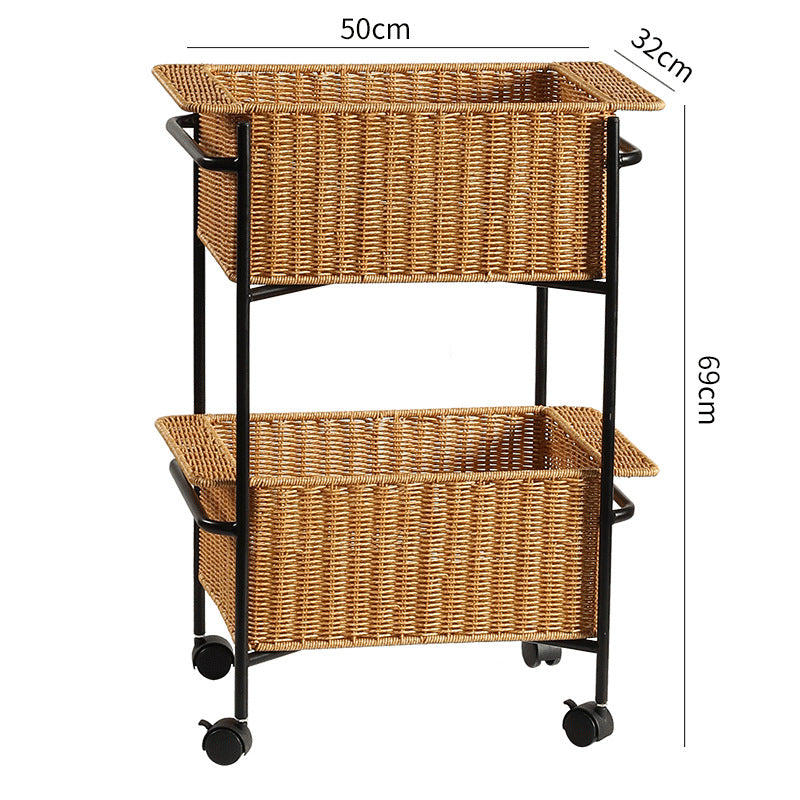 Large Handcrafted Woven Storage Bin Bowlift