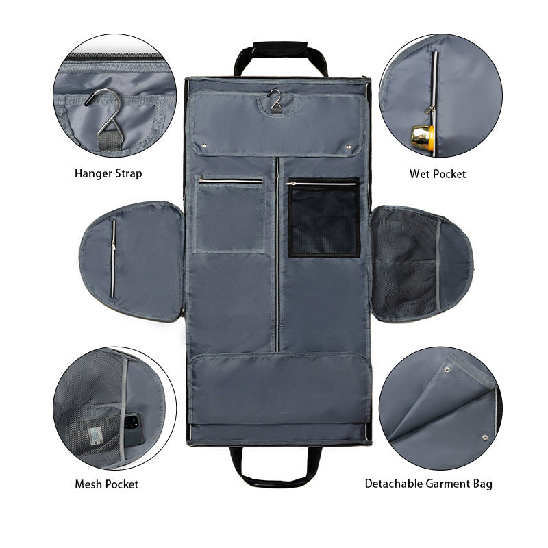Elegant Travel Bag with Integrated Clothing Protection Bowlift