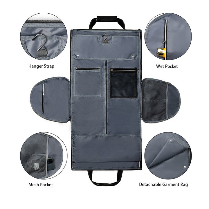 Elegant Travel Bag with Integrated Clothing Protection Bowlift