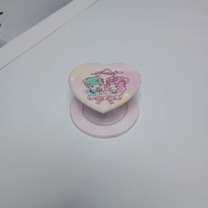 Heart-Shaped Character Phone Grip Bowlift