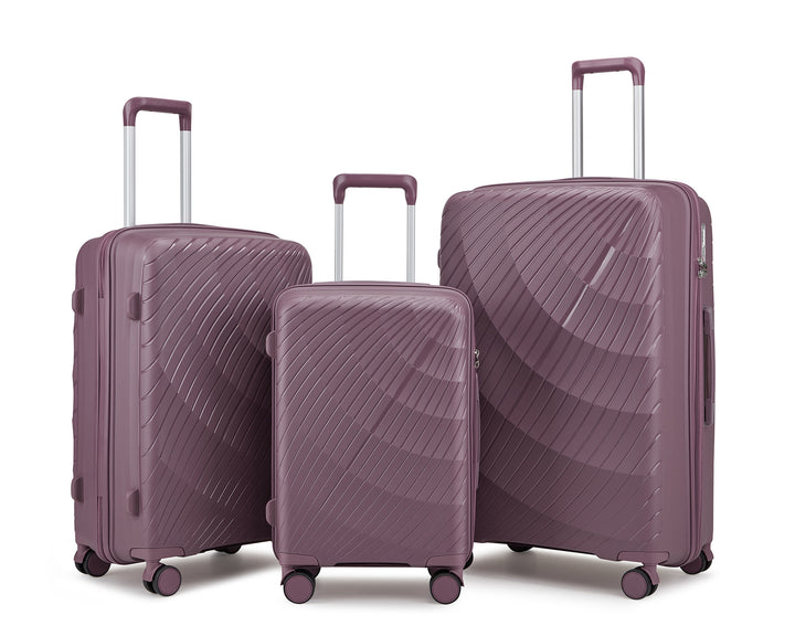 Unisex Premium Textured Hard Shell Luggage Set Bowlift
