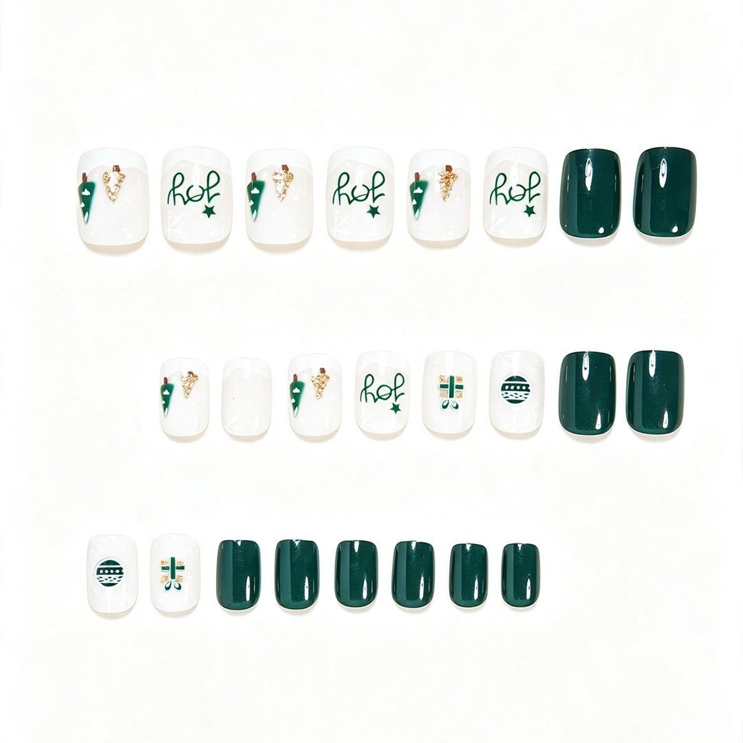 Festive Holiday Nail Art Design Bowlift