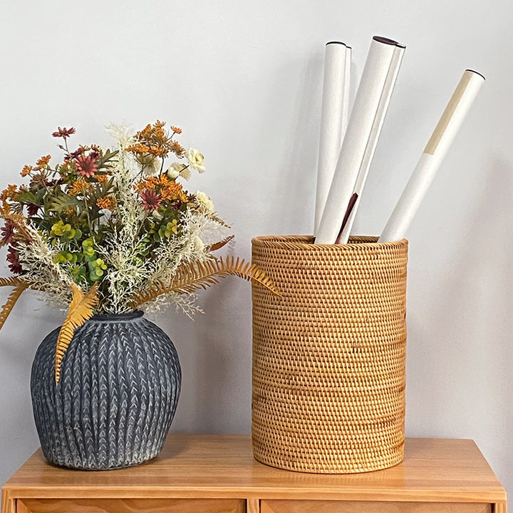 Women rectangular storage basket with practical handle Bowlift