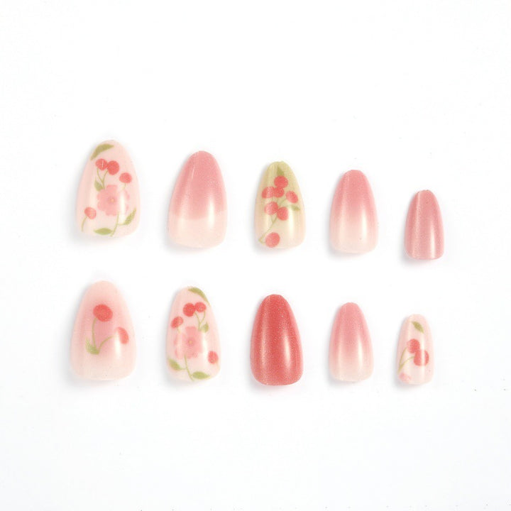 Creative Nail Art Set with Cherry Design Bowlift
