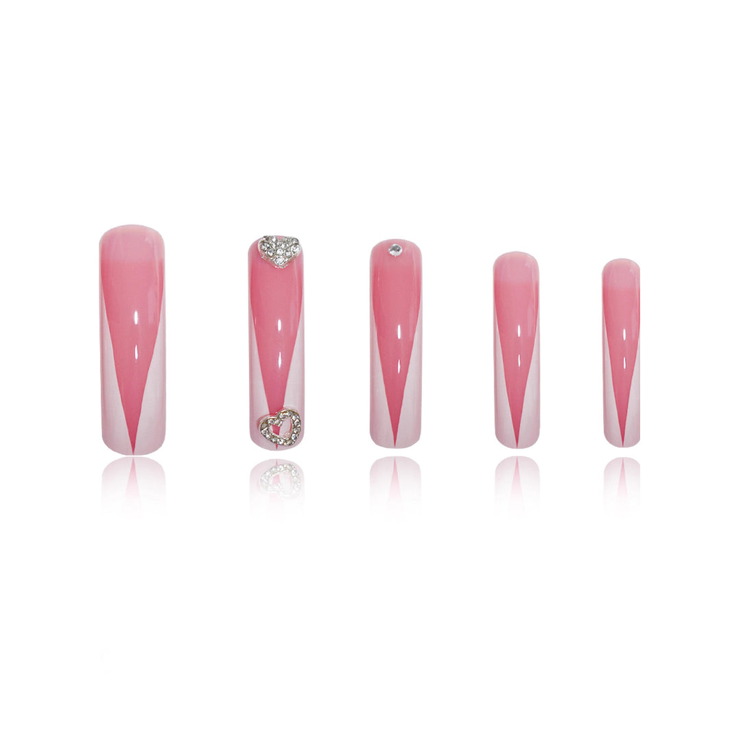Elegant Sculpted Press-On Nail Set Bowlift