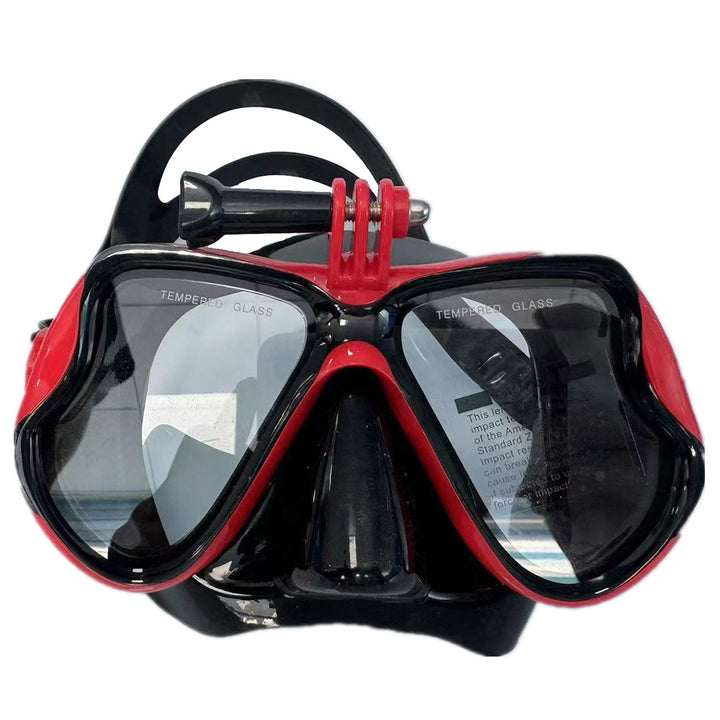 Diving mask with ergonomic silicone design Bowlift