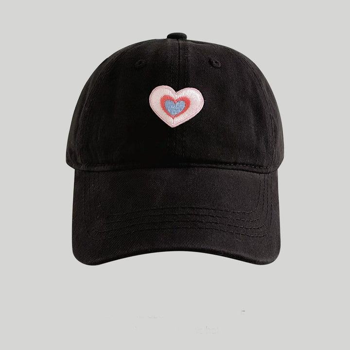 Embroidered Heart Cap