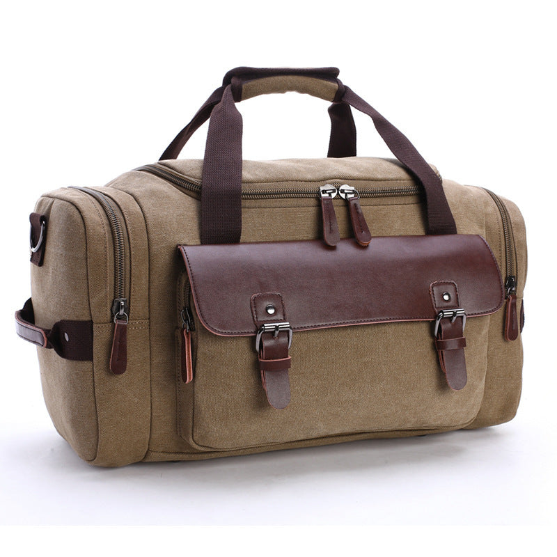 Spacious travel bag with high-quality leather trim Bowlift
