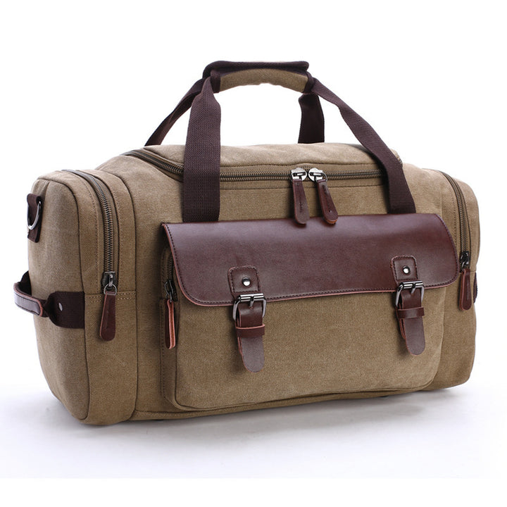 Spacious travel bag with high-quality leather trim Bowlift