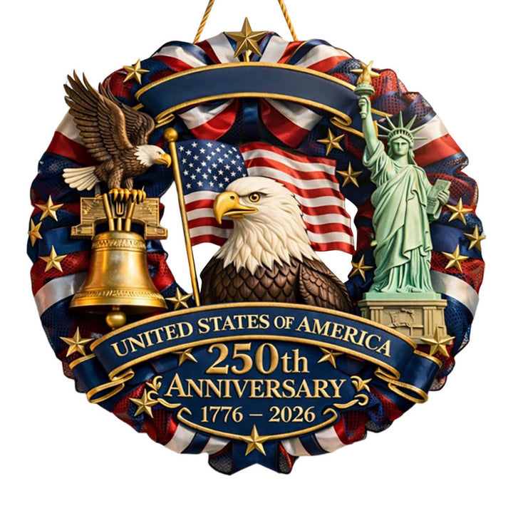 Unisex decorative anniversary bell with Statue of Liberty and bell relief Bowlift