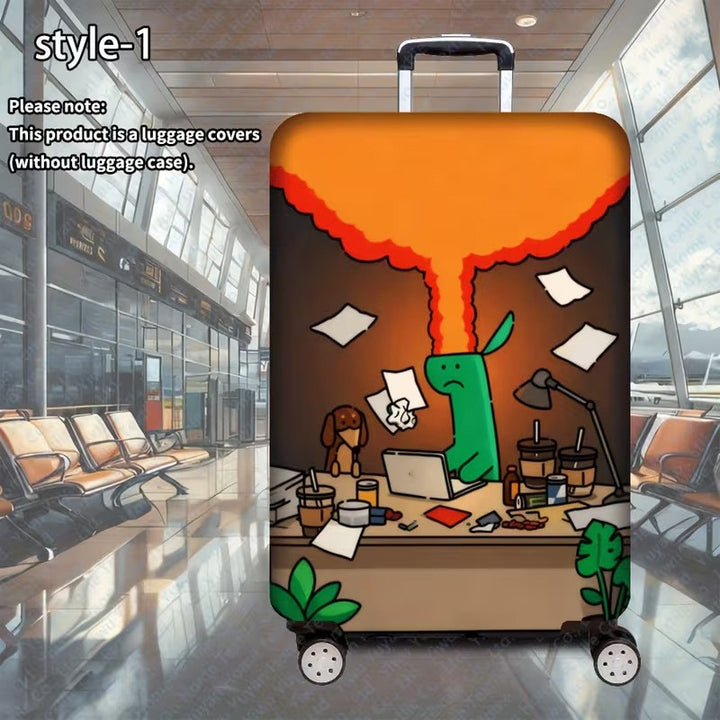 Unisex Luggage Cover with Creative Dinosaur Design Bowlift