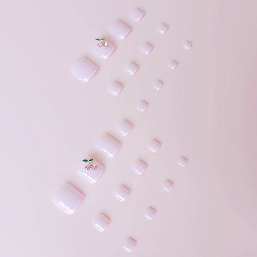 Artificial nail set with playful and stylish 3D decorations Bowlift