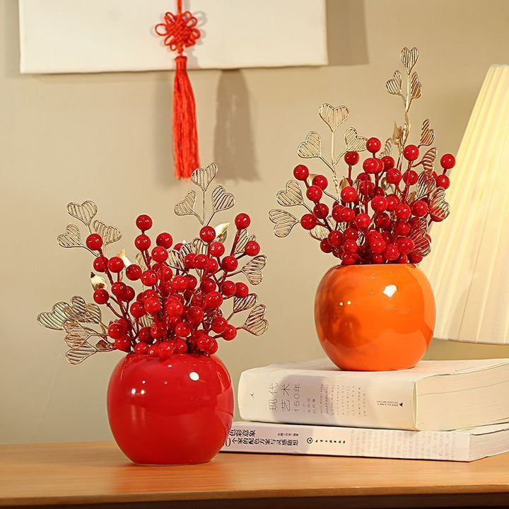 Heart-Themed Decorative Flower Arrangement