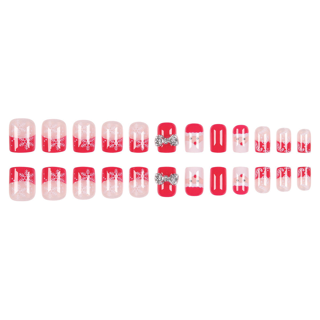 Festive Christmas Nail Art Extensions Bowlift