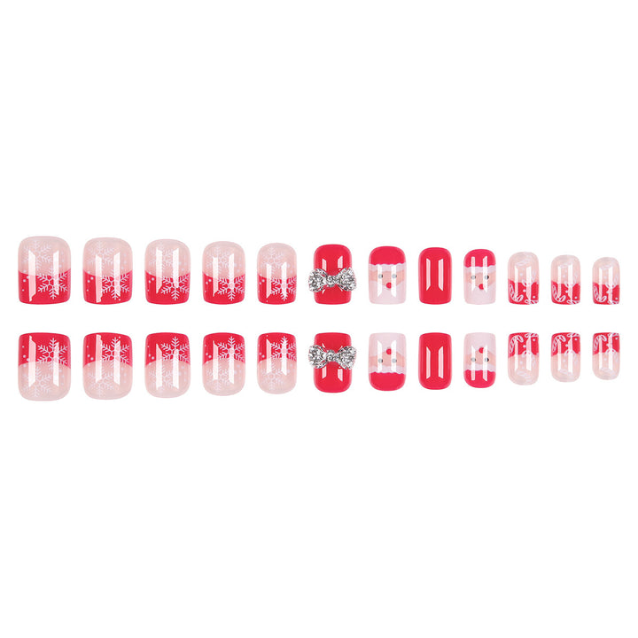 Festive Christmas Nail Art Extensions Bowlift