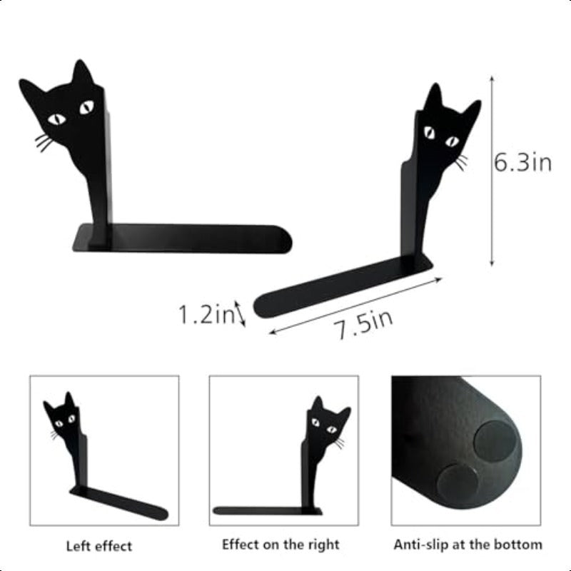 Cat-Themed Decorative Bookend