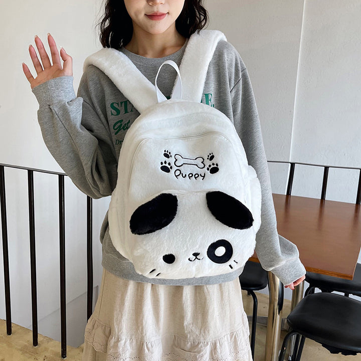 Plush backpack with dog design Bowlift