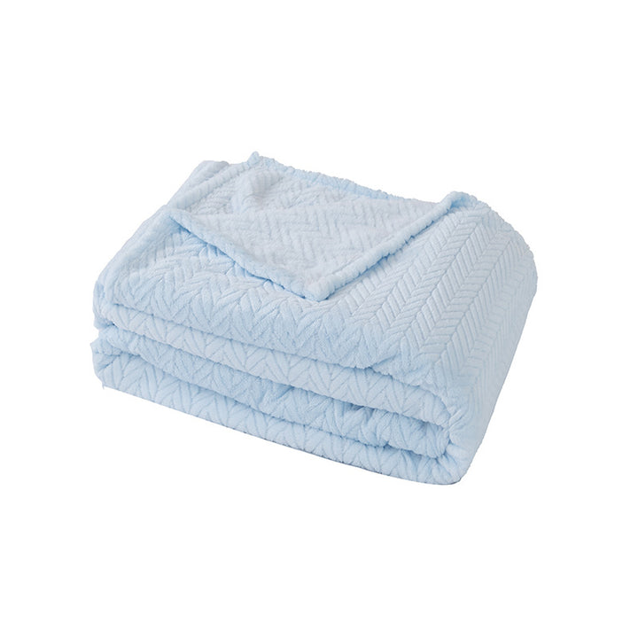 Ladies Soft and Luxurious Plush Blanket with Detailed Rib Structure Bowlift
