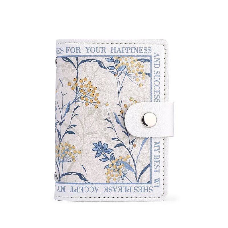 Stylish Floral Print Wallet Bowlift
