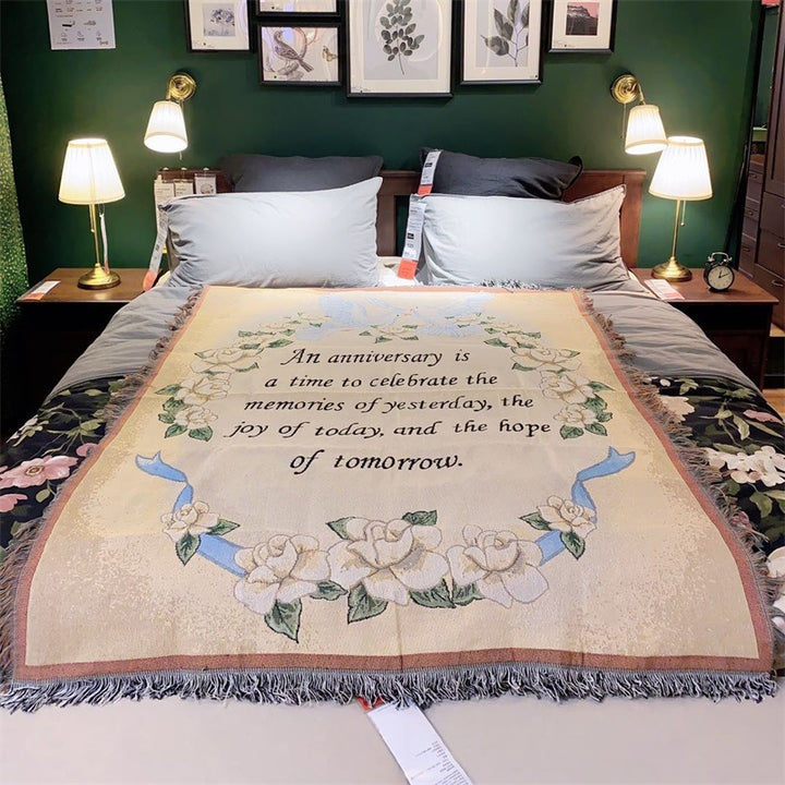 Inspirational Tapestry Blanket